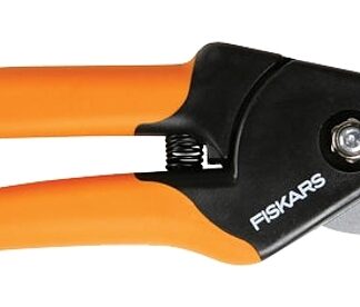 Fiskars 379451-5001 Pruner, 5/8 in Cutting Capacity, Carbon Steel Blade, Bypass Blade, Composite Handle