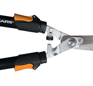 Fiskars 391690-5001 Hedge Shear, Serrated Blade, 10 in L Blade, Steel Blade, Extendable, Non-Slip Grip Handle