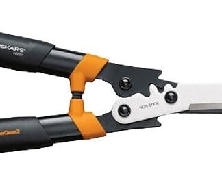 Fiskars PowerGear2 392861-5002 Hedge Shear, Fully Hardened, Precision-Ground Blade, 10 in L Blade, Steel Blade