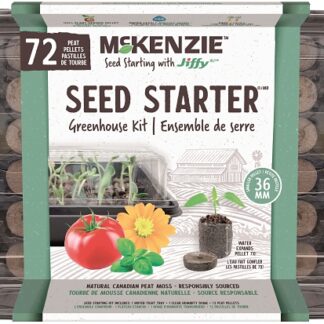 Jiffy 142512 Greenhouse Seed Starter Kit, 72-Piece