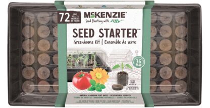 Jiffy 142512 Greenhouse Seed Starter Kit, 72-Piece