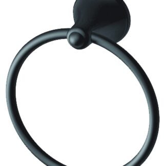 Moen Laia BH5386BL Towel Ring, 6-3/4 in Dia Ring, Zinc, Matte, Wall Mounting