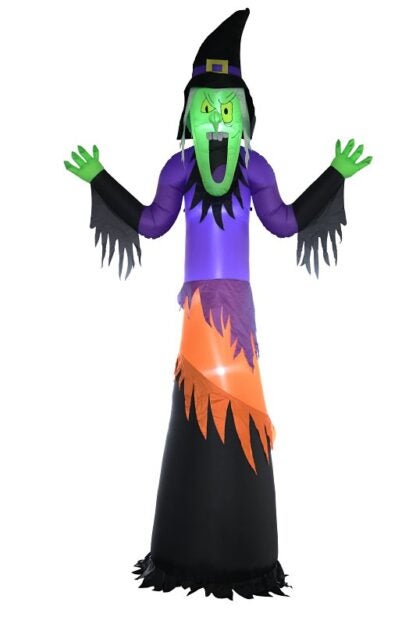 J Hofert Co 8510 Inflatable Witch, 12 ft