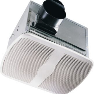 Air King AK80 Exhaust Fan, 9-3/8 in L, 10-7/8 in W, 0.3 A, 120 V, 80 cfm Air, Metal