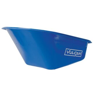 Vulcan TRAY-PH7-S-2W-OR Wheelbarrow Tray, 30 in L, 30 in W, 7 cu-ft, High-Density Polyethylene, Blue