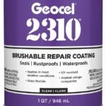 Geocel 2310 Series GC65210 Repair Coating, Liquid, Crystal Clear, 1 qt, Can Sells in Quantity of 6