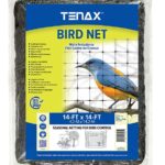 Tenax 2A220065 Plant and Pond Bird Net, 14 ft L, 14 ft W, 0.79 x 0.79 in Mesh, Polypropylene, Black