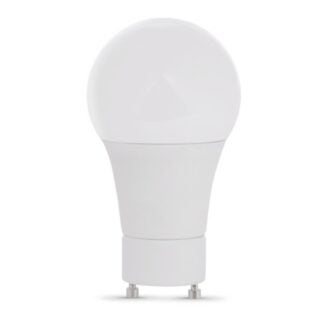 Feit Electric A60DM850GU2410KLED LED Light Bulb, A19 Lamp, 60 W Equivalent, GU24 Lamp Base, Dimmable, White