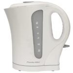 Proctor Silex K4090PS Cordless Electric Kettle, 1.7 L Capacity, 1500 W, Plastic, White, 9-3/4 in L, 2.3 in W