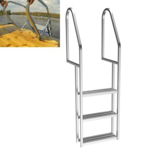 Multinautic 15512/15012 Dock Ladder, 48 in H, 3-Step, Aluminum