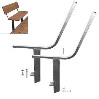 Multinautic 22047 Dock Bench, Aluminum, For: Docks