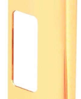 Defender Security U 9495 Door Strike Plate, 4-3/4 in L, 1-1/4 in W, Steel, Brass