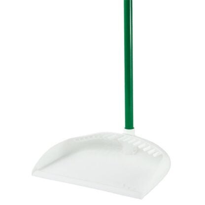 Libman 2120 Upright Dustpan with Extra-Long Handle, 9.06 in L, 11 in W, White