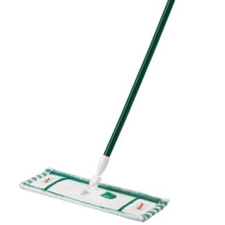 Libman 5006 Wet and Dry Mop, 52 in L, Microfiber Mop Head, White Mop Head, Steel Handle