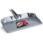 Libman 5047 Industrial-Grade Dustpan, 530 lb, 17 in L, 18 in W, Polypropylene, Gray