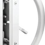 Prime-Line C 1225 Handle Set, Aluminum, Painted, 1-1/2 to 1-3/4 in Thick Door