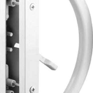 Prime-Line C 1225 Handle Set, Aluminum, Painted, 1-1/2 to 1-3/4 in Thick Door