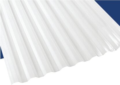 Suntuf 101890 Corrugated Panel, 8 ft L, 26 in W, Greca 76 Profile, 0.032 in Thick Material, Polycarbonate, Opal White Sells in Quantity of 10