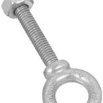 National Hardware N245-126 Eye Bolt, 3/8-16 Thread, 2-3/8 in L Thread, 3/4 in ID x 1-3/8 in OD Dia Eye, 2-1/2 in L Shank