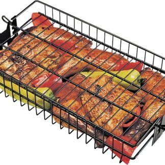 GrillPro 24785 Flat Spit Basket, Non-Stick