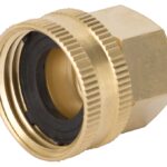 Landscapers Select GHADTRS-8 Swivel Hose Connector, 1/2 x 3/4 in, FNPT x FNH, Brass, Brass