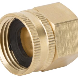 Landscapers Select GHADTRS-9 Swivel Hose Connector, 3/4 x 3/4 in, FNPT x FNH, Brass, Brass