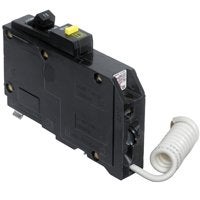 Square D QO QO120GFICP Circuit Breaker, Mini, 20 A, 1 -Pole, 120 V, Fixed Trip, Plug Mounting