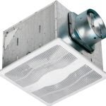 Air King E130S/ES130S Exhaust Fan, 12-3/4 in L, 12-7/8 in W, 0.3 A, 115/120 V, 1-Speed, 130 cfm Air, Steel