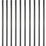 Nuvo Iron RDPS36 Tubing Baluster, 36 in L, Round, Steel, Black, Galvanized