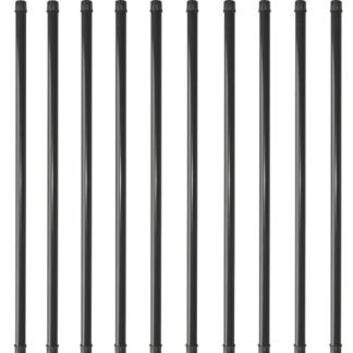 Nuvo Iron RDPS36 Tubing Baluster, 36 in L, Round, Steel, Black, Galvanized