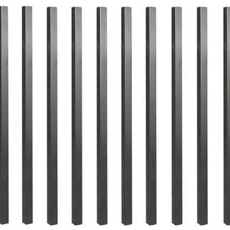 Nuvo Iron SQPS32 Tubing Baluster, 32 in L, Square, Galvanized Steel, Black