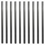 Nuvo Iron SQPS36 Tubing Baluster, 36 in L, Square, Steel, Galvanized