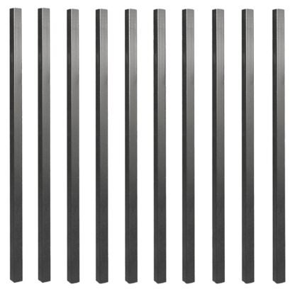 Nuvo Iron SQPS36 Tubing Baluster, 36 in L, Square, Steel, Galvanized