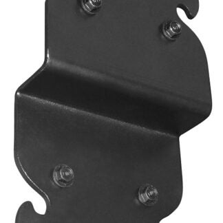 Nuvo Iron P2B6 Post to Beam Support, 6 in H, Steel, Black, Galvanized/Powder-Coated, 2/PK