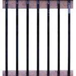 Nuvo Iron RCTB38 Baluster, 38 in L, Rectangular, Steel, Black, Galvanized