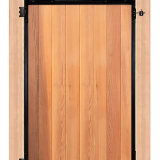 Nuvo Iron PRO8 Gate Frame, For: 47 in Wide Openings, Wood, Light Brown