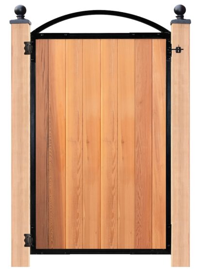 Nuvo Iron PRO8 Gate Frame, For: 47 in Wide Openings, Wood, Light Brown