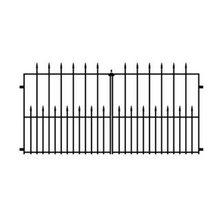 Nuvo Iron TEDGQF1 Tiger Eye Double Gate, 29 in W Gate, 34 in H Gate, Metal Frame, Black