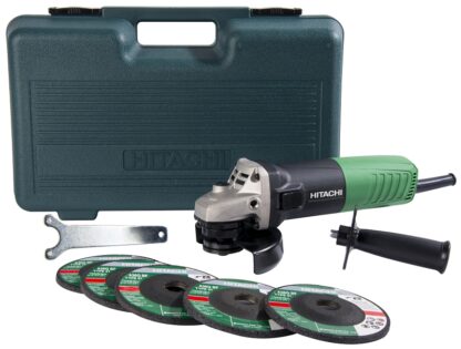 Metabo HPT G12SR4 Slide Switch Angle Grinder, 6.2 A, M14 x 2 Spindle, 4-1/2 in Dia Wheel, 10,000 rpm Speed