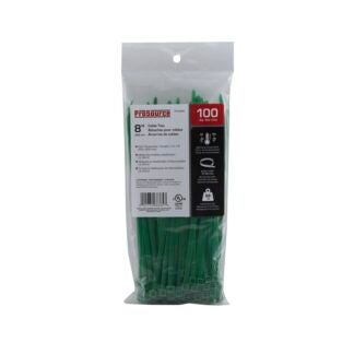 ProSource CT0943 Cable Tie, 50 mm Max Bundle Dia, Self-Locking Locking, Nylon, Green