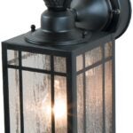 Heath Zenith HZ-4152-BK Decorative Light, 120 VAC, 100 W, Incandescent Lamp, Metal Fixture, Black Fixture