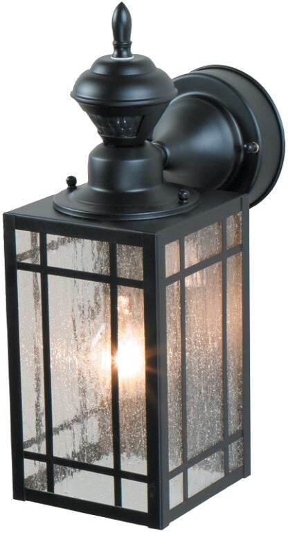 Heath Zenith HZ-4152-BK Decorative Light, 120 VAC, 100 W, Incandescent Lamp, Metal Fixture, Black Fixture