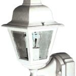 Heath Zenith Dualbrite Series HZ-4191-WH Motion Activated Decorative Light, 120 V, 100 W, Incandescent Lamp, White