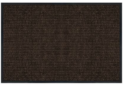 Multy Home MT1003176 Utility Mat, 4 ft L, 3 ft W, Runner, Tri-Rib Pattern, Polypropylene Rug, Tan