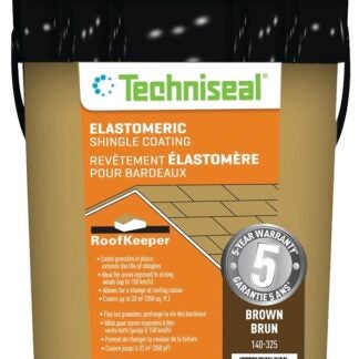 Techniseal RoofKeeper Series 140-325 Elastomeric Protective Coating, Brown, 15 L