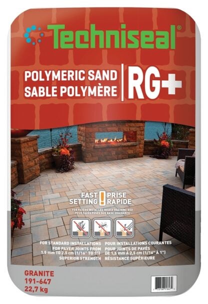 Techniseal RG+ Series 191-647 Polymeric Sand, Granite, 22.7 kg Bag