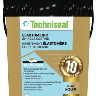 Techniseal RoofKeeper Series 140-497 Elastomeric Protective Coating, Clear, 15 L