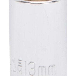 Vulcan MT6499214 Drive Socket, 13 mm Socket, 3/8 in Drive, 6-Point, Chrome Vanadium Steel, Chrome