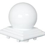 Regal DPC-B-0W Post Cap, Aluminum, White, Powdered