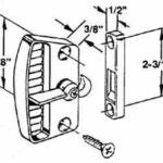 Prime-Line A105 Door Handle and Latch, Metal, Chrome-Plated